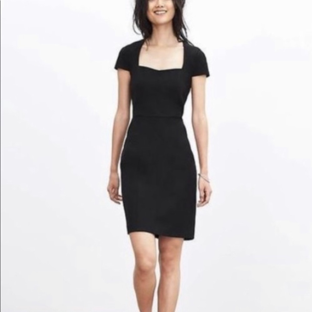 Banana Republic Cap-Sleeve Sheath Dress